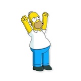 Simpsons characters WhatsApp Sticker #14