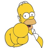 Simpsons characters WhatsApp Sticker #28