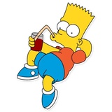 Simpsons characters WhatsApp Sticker #6
