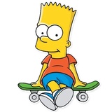 Simpsons characters WhatsApp Sticker #7