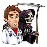 Skeptical Doc WhatsApp Sticker #17