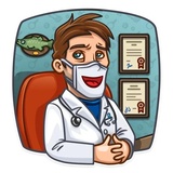 Skeptical Doc WhatsApp Sticker #19