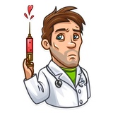Skeptical Doc WhatsApp Sticker #20