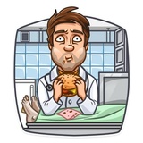 Skeptical Doc WhatsApp Sticker #21