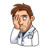 Skeptical Doc WhatsApp Sticker #23