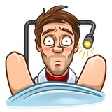 Skeptical Doc WhatsApp Sticker #28