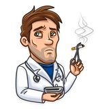 Skeptical Doc WhatsApp Sticker #30