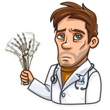 Skeptical Doc WhatsApp Sticker #5