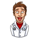 Skeptical Doc WhatsApp Sticker #6