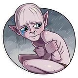 Gollum WhatsApp Sticker #19