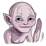 Gollum WhatsApp Sticker #5