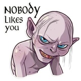 Gollum WhatsApp Sticker #8