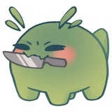 Smol Mimic WhatsApp Sticker #3