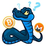Blue Snake WhatsApp Sticker #10