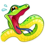 Sneaky Snake WhatsApp Sticker pack