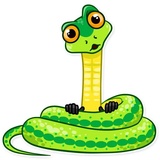 Sneaky Snake WhatsApp Sticker #15