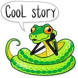 Sneaky Snake WhatsApp Sticker #20