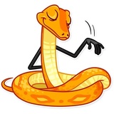 Sneaky Snake WhatsApp Sticker #22