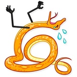 Sneaky Snake WhatsApp Sticker #30