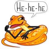 Sneaky Snake WhatsApp Sticker #7