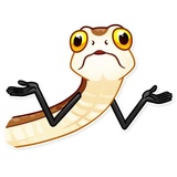 Sneaky Snake WhatsApp Sticker #9