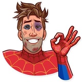 Into the spider-Verse WhatsApp Sticker #17