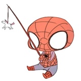 Baby Spiderman WhatsApp Sticker #14