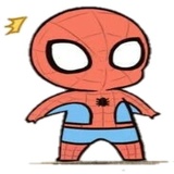 Baby Spiderman WhatsApp Sticker #2