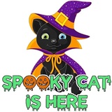 Spooky Cat WhatsApp Sticker pack