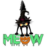 Spooky Cat WhatsApp Sticker #4