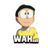 Nobita Doraemon WhatsApp Sticker #7