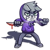 Street Cat WhatsApp Sticker #12