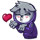 Street Cat WhatsApp Sticker #2