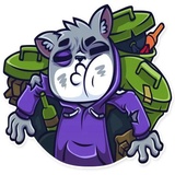 Street Cat WhatsApp Sticker #23