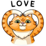 Striped Cat WhatsApp Sticker #11