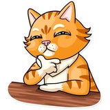 Striped Cat WhatsApp Sticker #18