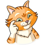 Striped Cat WhatsApp Sticker #28