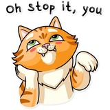 Striped Cat WhatsApp Sticker #30