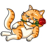 Striped Cat WhatsApp Sticker #6