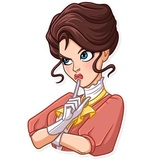 Such a Lady WhatsApp Sticker #25