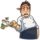 Sushi Chef WhatsApp Sticker #23