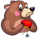 Honey Bear WhatsApp Sticker #10