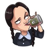 The addams Family WhatsApp Sticker #10