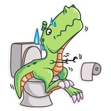 The Almost good Dinosaur WhatsApp Sticker #10