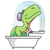 The Almost good Dinosaur WhatsApp Sticker #19