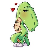 The Almost good Dinosaur WhatsApp Sticker #2