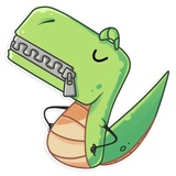 The Almost good Dinosaur WhatsApp Sticker #25