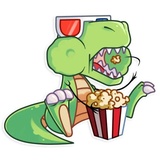 The Almost good Dinosaur WhatsApp Sticker #26