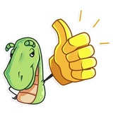 The Almost good Dinosaur WhatsApp Sticker #3