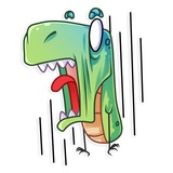 The Almost good Dinosaur WhatsApp Sticker #4